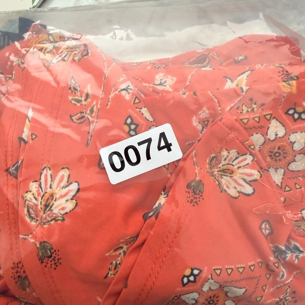 Torrid Orange Floral Print Flutter Sleeve Dress 3X Plus Size Women’s - Picture 10 of 10